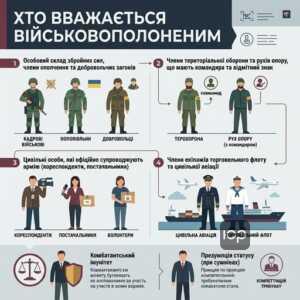 категорії осіб зі статусом військовополоненого за конвенцією