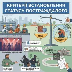 Критерії отримання статусу постраждалого від торгівлі людьми та уразливий стан жертви
