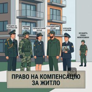 Хто має право на компенсацію за піднайом житла військовослужбовцям у 2025 році