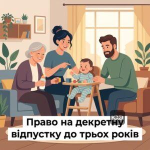 Хто має право на відпустку для догляду за дитиною до 3 років згідно із законом