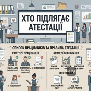 Перелік категорій працівників, які підлягають атестації працівників, правила і винятки
