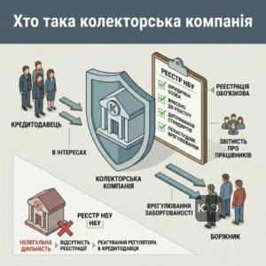 Пояснення хто така колекторська компанія та визначення в праві, згадка регулювання колекторської діяльності