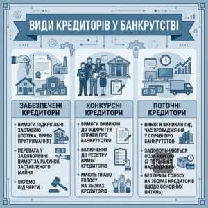 Класифікація кредиторів у справі про банкрутство юридичної особи вимоги кредиторів