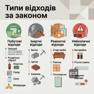 Класифікація відходів за законом про управління відходами в Україні