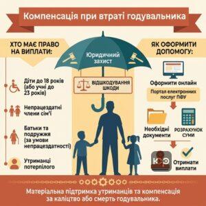Юридична допомога утриманцям та відшкодування шкоди каліцтвом чи смертю