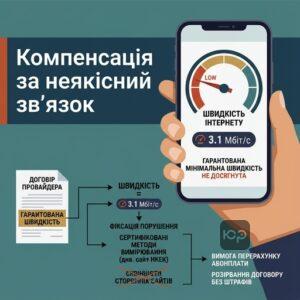 Перевірка якості інтернету та право на компенсацію за затримку зв'язку