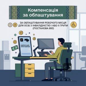 Державна компенсація роботодавцю за облаштування робочого місця за Постановою 893