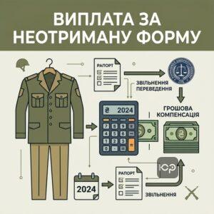 Грошова компенсація за речове майно військовим порядок виплати 2024
