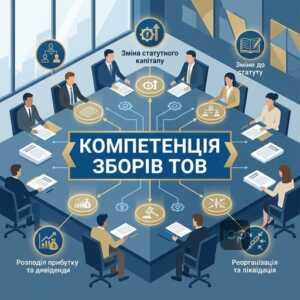 Компетенція загальних зборів ТОВ та прийняття рішень