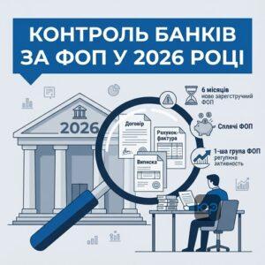 Посилений контроль банків за ФОП у 2026 році та ризики блокування рахунків