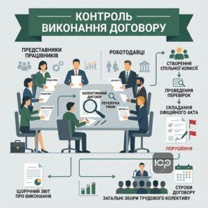 Контроль за виконанням колективного договору представниками сторін