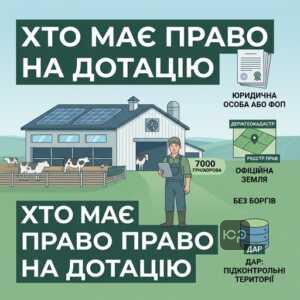 критерії отримання дотації за утримання корів 2026 через ДАР