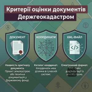 Критерії перевірки документації із землеустрою для ДЗК