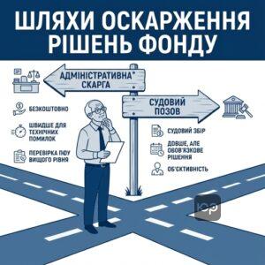 Оскарження рішення Пенсійного фонду: вибір між адміністративним та судовим порядком