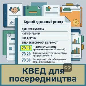 КВЕД 78 для діяльності з посередництва у працевлаштуванні за кордоном