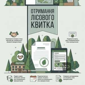 Процедура отримання лісового квитка на спеціальне використання лісу