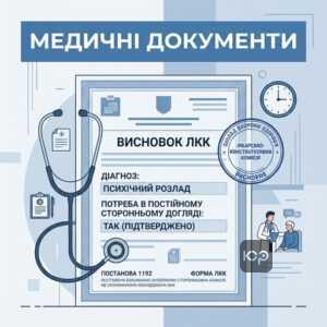 Медичні документи для допомоги по догляду за психічно хворим