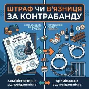 Відповідальність за контрабанду товарів 2024: межа між штрафом та криміналом