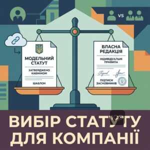 Модельний статут ТОВ чи власна редакція