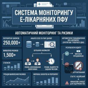 Автоматичний моніторинг електронних лікарняних ПФУ ризики та контроль