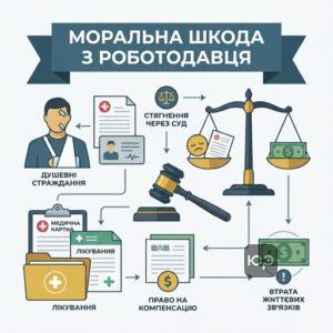 Стягнення моральної шкоди з роботодавця при виробничій травмі через суд