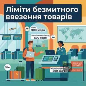 Ввезення товарів в Україну через митницю ліміти 2026