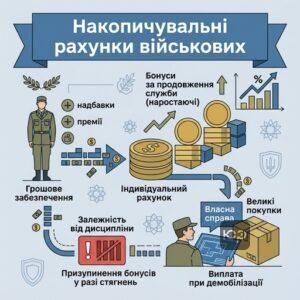 Накопичувальні рахунки для військовослужбовців за законопроєктом 15244