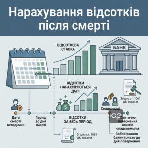 Начисление процентов по депозиту в процессе наследования вклада в банке