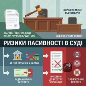 Наслідки ігнорування суду з ФК Інком-Фінанс заочне рішення суду
