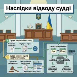 Наслідки задоволення заяви про відвід судді та передача справи іншому судді