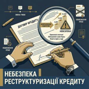 Аналіз ризиків та небезпека реструктуризації кредиту при капіталізації відсотків банком