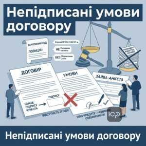 Позиція Верховного Суду щодо непідписаних умов кредитування ПриватБанку