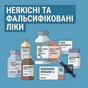 Визначення неякісних та фальсифікованих лікарських засобів в Україні