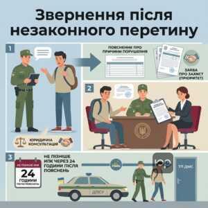 Процедура звернення за захистом після незаконного перетину кордону України через ДПСУ