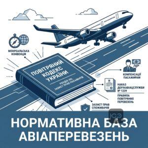 Нормативна база авіаперевезень в Україні Повітряний кодекс та авіаційні правила щодо компенсацій пасажирам.