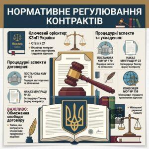 Нормативные акты, регулирующие трудовой контракт в Украине
