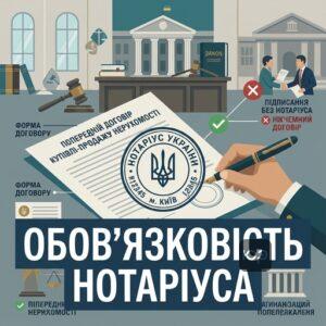Нотаріальне посвідчення попереднього договору нерухомості обов'язкове за законом