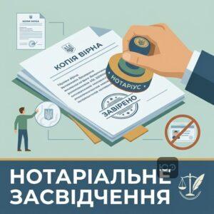 Нотаріальне засвідчення вірності копій документів процедура
