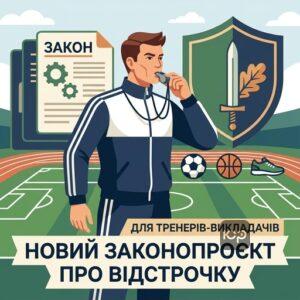 Суть нового законопроєкту про відстрочку для тренерів-викладачів від мобілізації