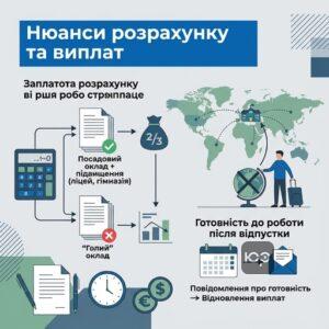 Особливості розрахунку зарплати вчителя під час простою та перебування за кордоном