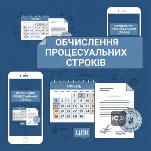 Правила обчислення процесуальних строків у цивільних справах за нормами ЦПК