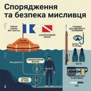 вимоги до сигнального буя та спорядження для підводного полювання Україна