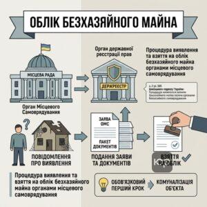 Процедура виявлення та взяття на облік безхазяйного майна органами місцевого самоврядування