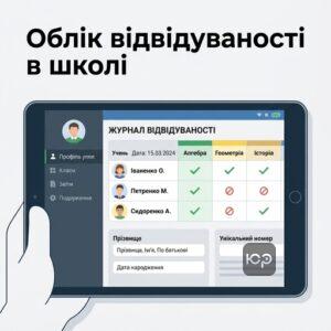 Процедура обліку відвідуваності учнів у школі та фіксація пропусків занять