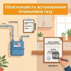 Обов'язковість встановлення лічильників газу для побутових споживачів за законом