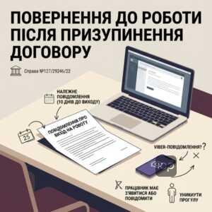 Обов'язки сторін при відновленні трудових відносин після призупинення договору.