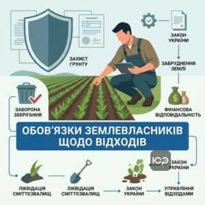 Юридичні обов'язки власників земельних ділянок щодо запобігання забрудненню відходами згідно з законом