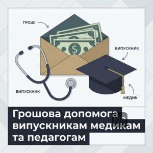 Одноразова грошова допомога випускникам медикам та педагогам