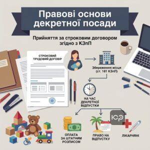 Прийняття на декретну посаду за строковим трудовим договором згідно з КЗпП