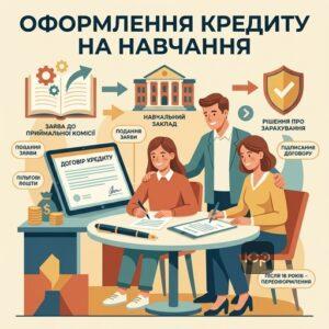 Покроковий порядок оформлення пільгового кредиту на навчання для студентів